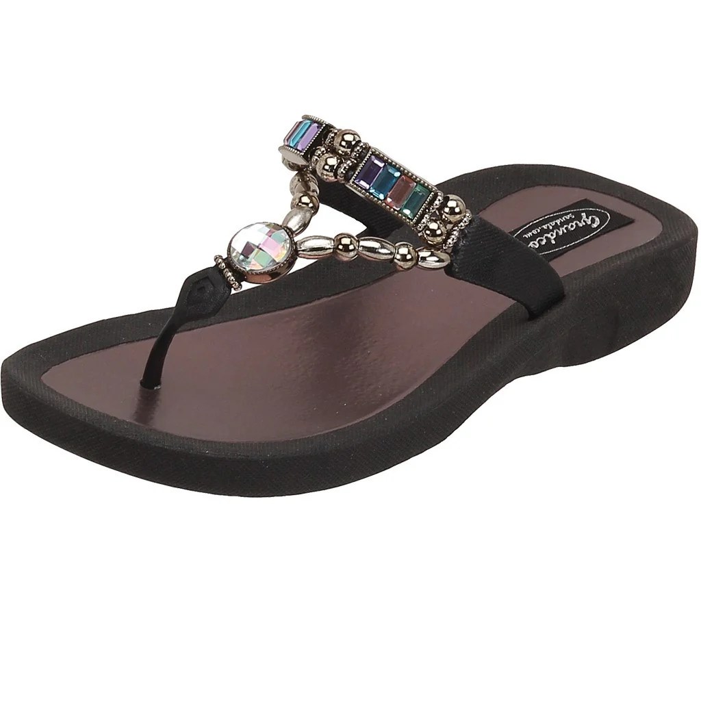 Women sandals casual hook botom thick pu hee gladiator loop platform grand leather summer