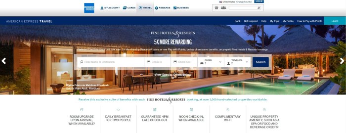 Amex fine hotels and resorts list