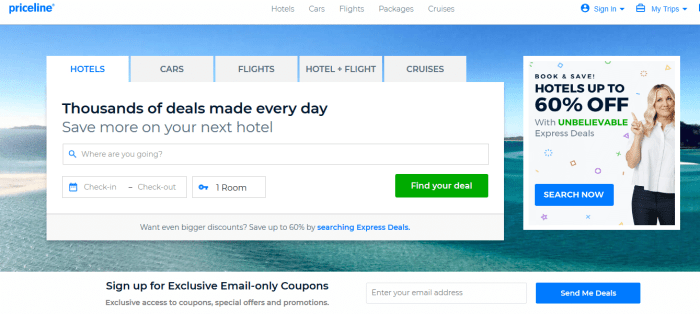 Priceline deals flights rental cars google