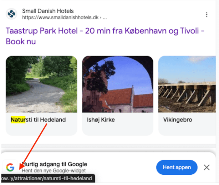 Google hotel booking