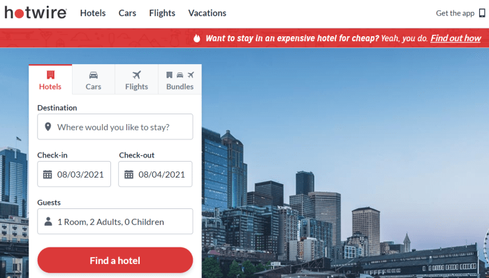 Discount hotel sites