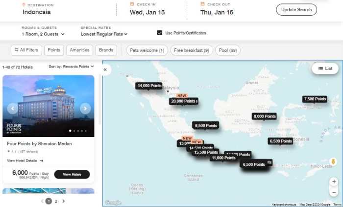 Marriott find and reserve